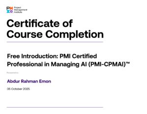 Achievements Free Introduction PMI Certified Professional In Managing AI PMI CPMAI™ Page 0001 300x232