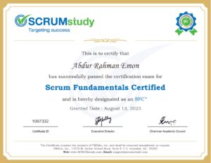 Achievements ScrumFundamentalsCertified AbdurRahmanEmon 1097332 Page 0001 300x232