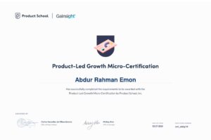 Achievements Certificate Of Completion For Product Led Growth Micro Certificate Plg Page 0001 300x199